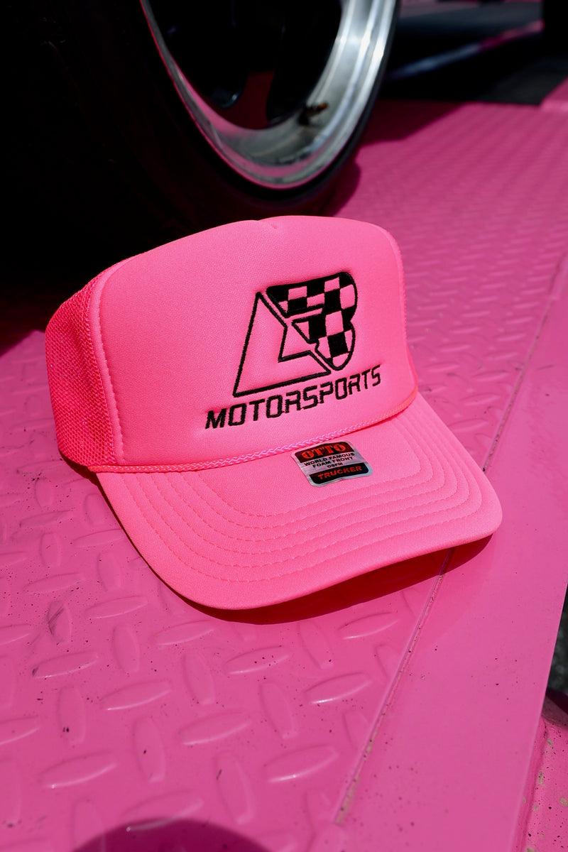 Hot Pink & Black Foam Trucker Hat