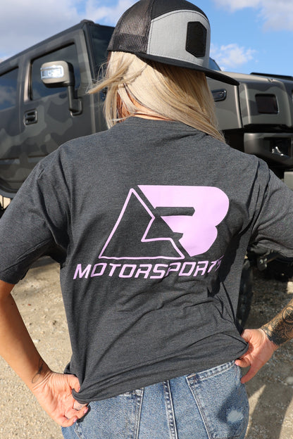 Charcoal Grey & Lavender Logo Tee (Size 3x)