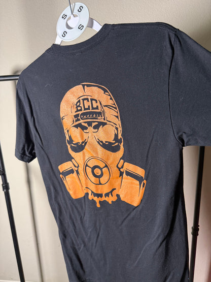 (Size S) Black BCC Orange Logo Tee