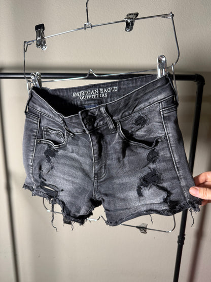 (Size 4) Black American Eagle Shorts