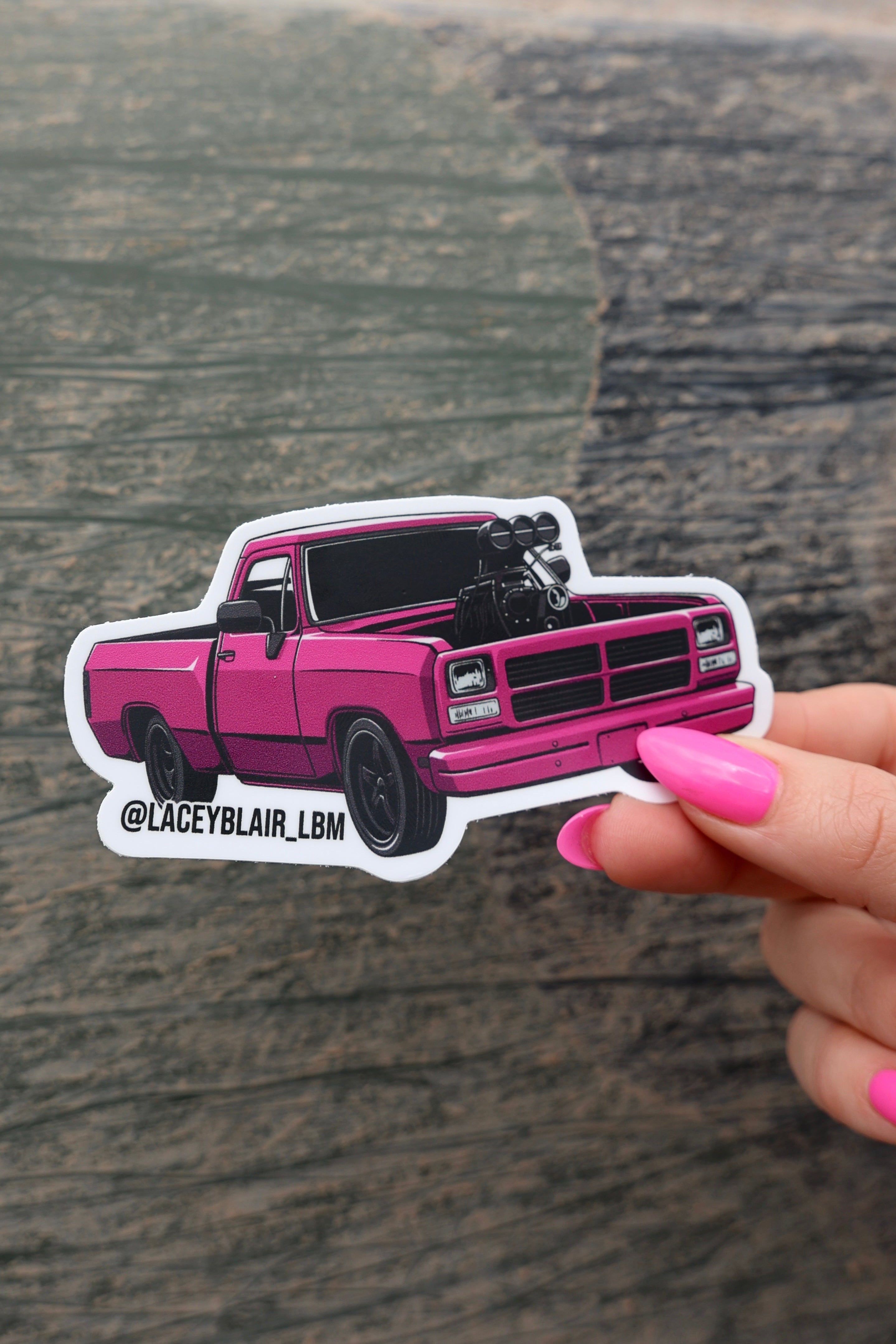 Pink D150 Sticker