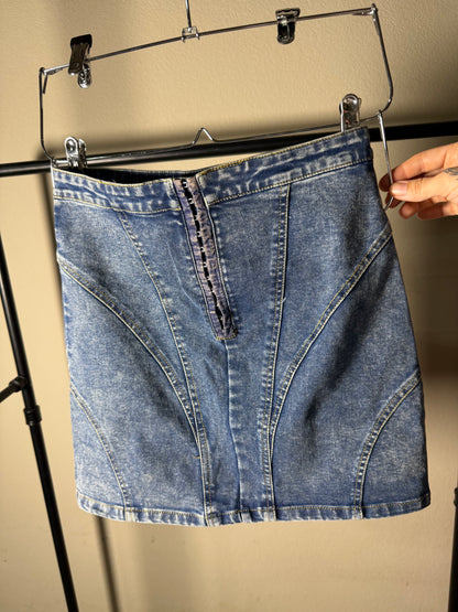 (Size S) Emory Park Denim Skirt