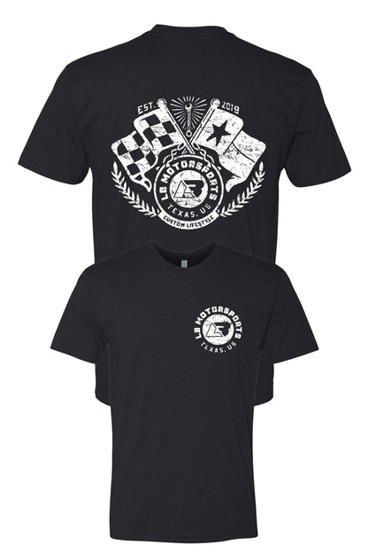 Black Vintage Flag Logo Tee (Size 4x)