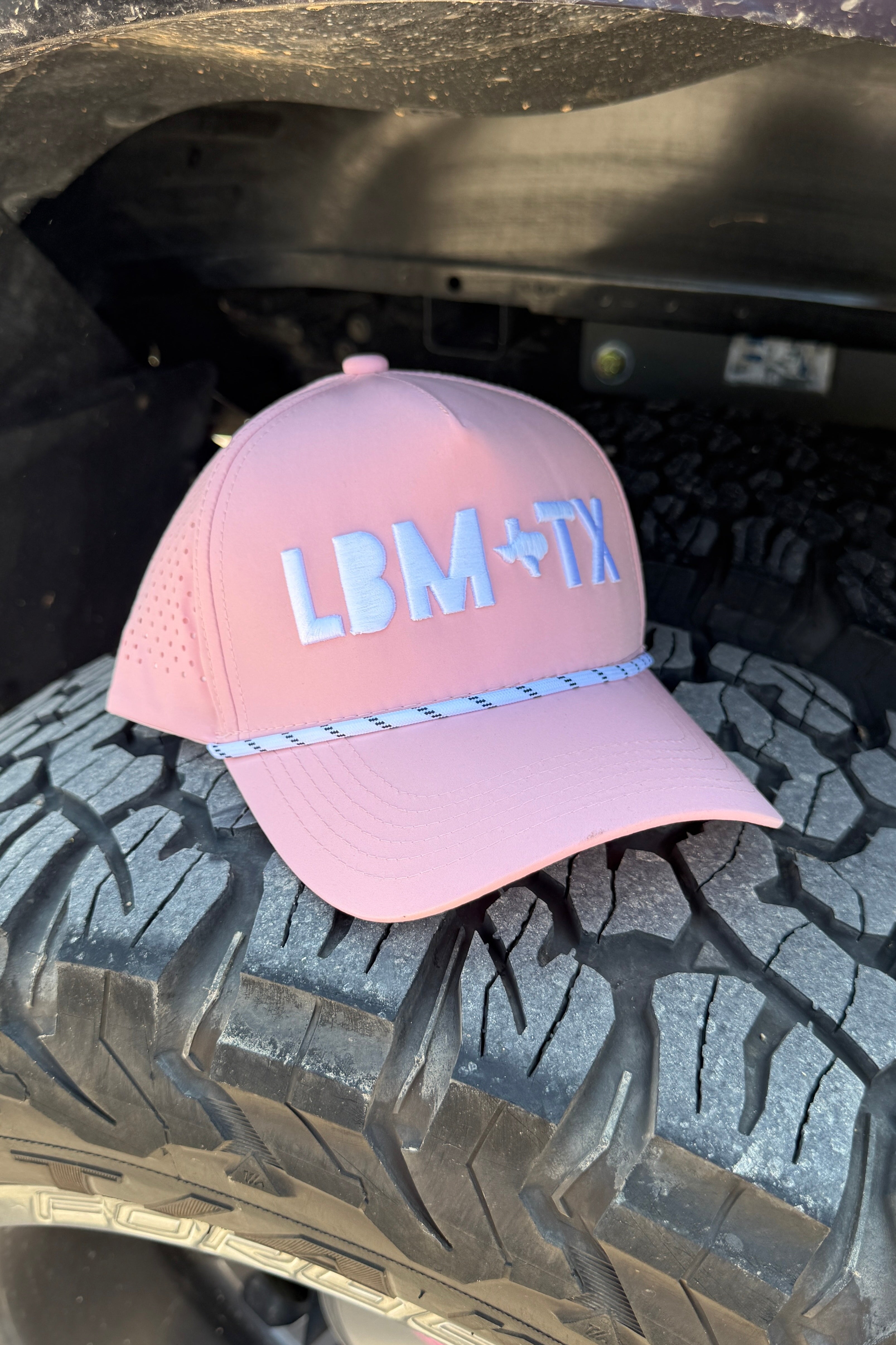 Light Pink & White LBM Rope Hat