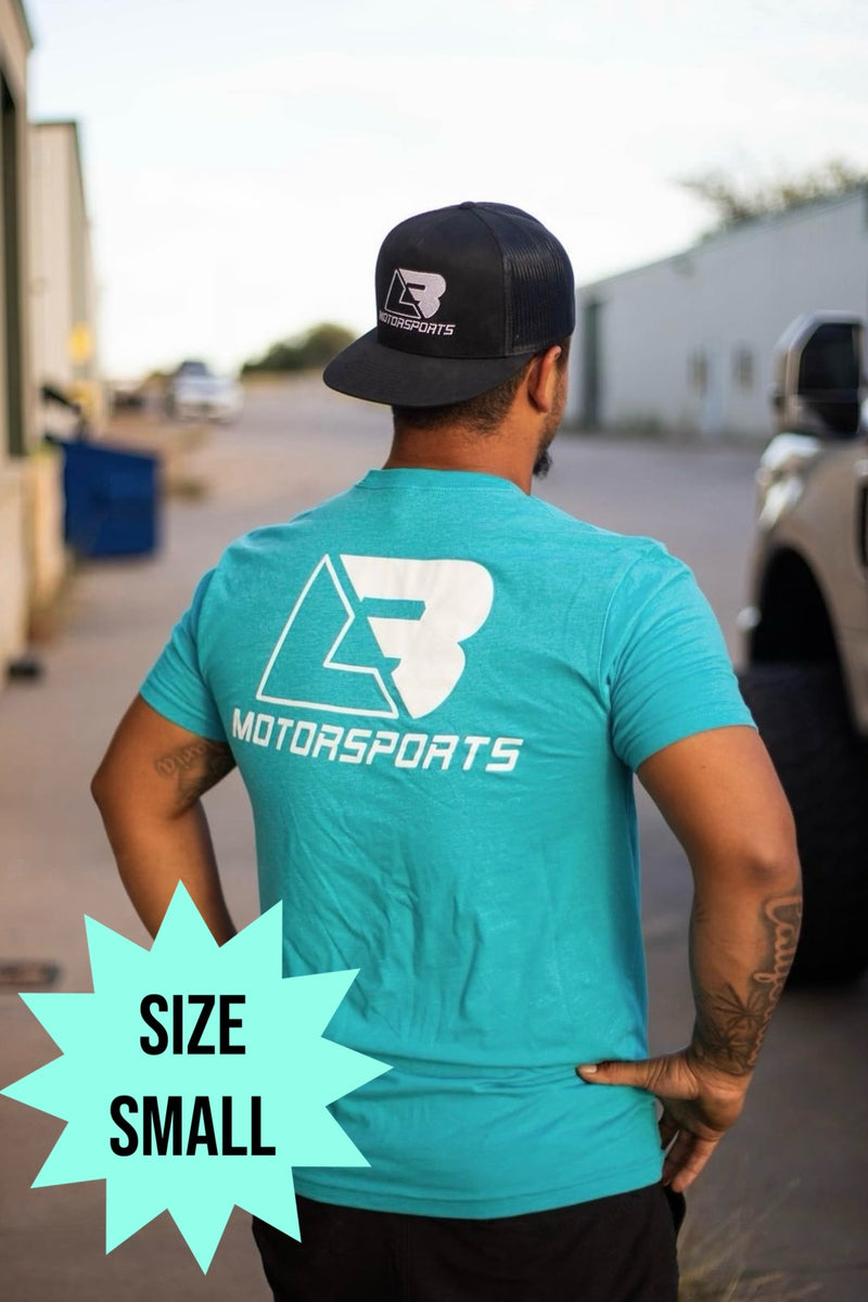 Bright Blue LB Logo Tee (Size Small)