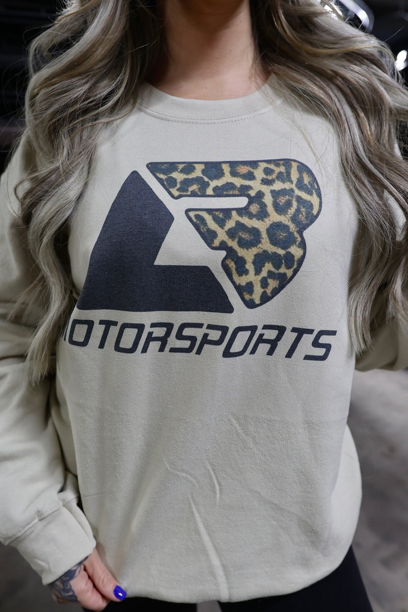 Tan Leopard LB Crewneck