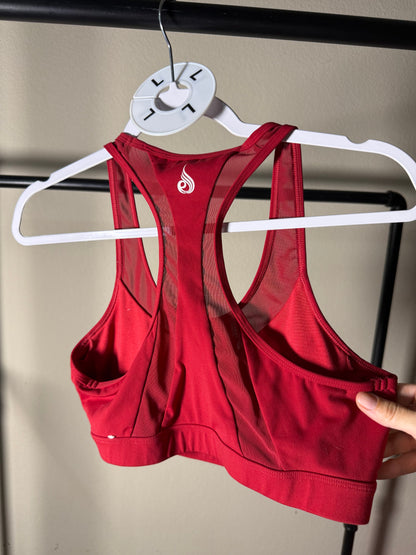 (Size L) Ryderwear Brand Red Sports Bra