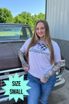 Lavender Checkered Tee (Size Small)