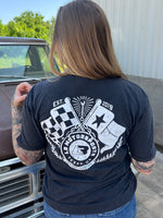 Acid Wash Vintage Flag Tee