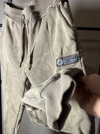 (Size S) Alphalete Olive Acid Washed Sweatpants