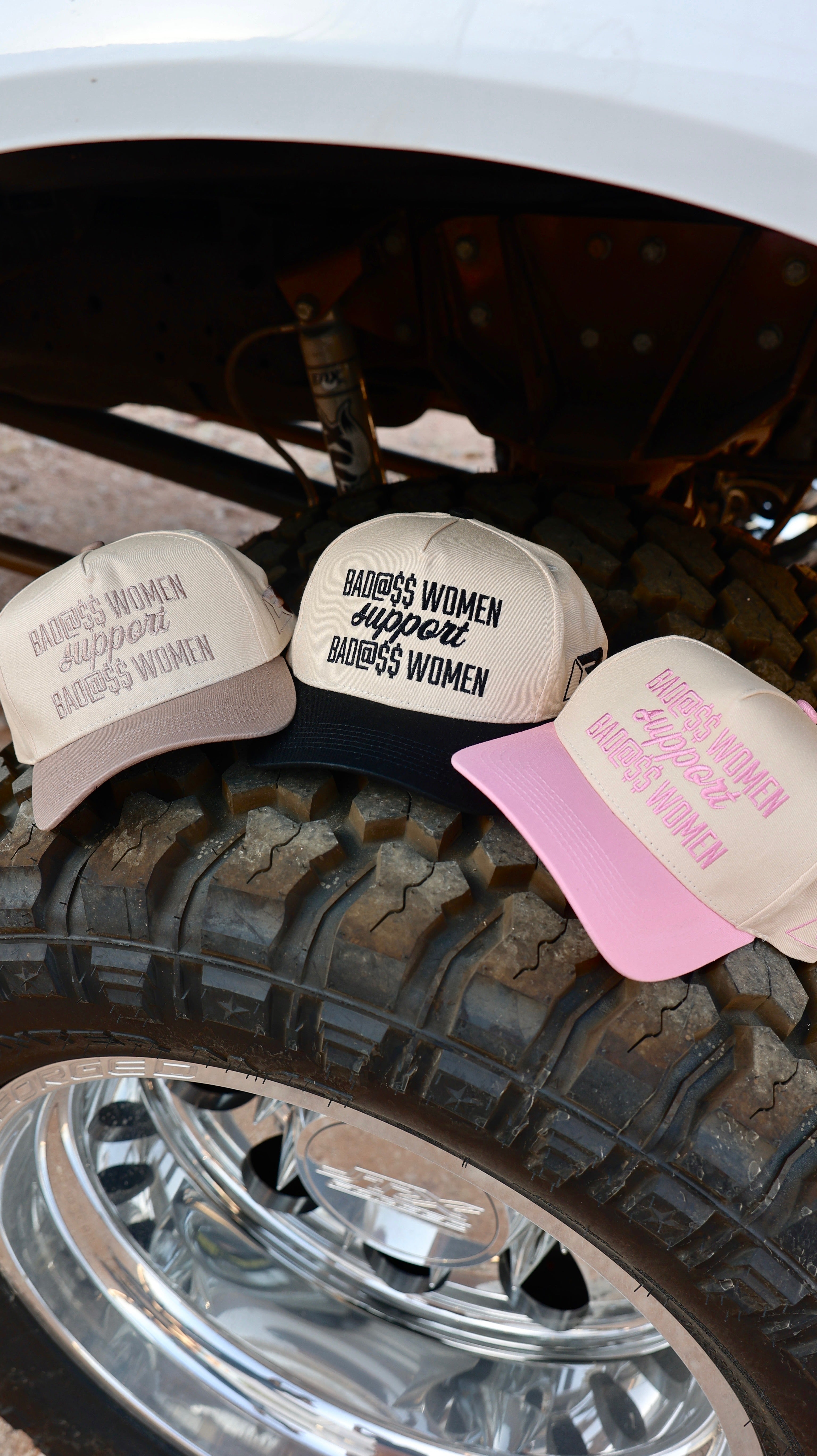 "Bad@$$ Women Support Bad@$$ Women" Hats