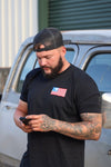 "Red, White & Burnouts" Tee (Size Small)