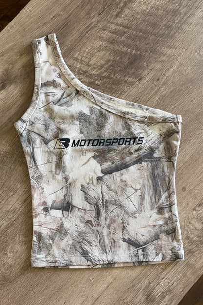 One Shoulder Camo LB Tank