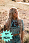 Blue Leopard Tee (Size Medium)