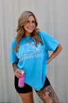Sapphire Blue Comfort Colors Logo Tee