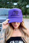 Purple & Black Foam Trucker Hat