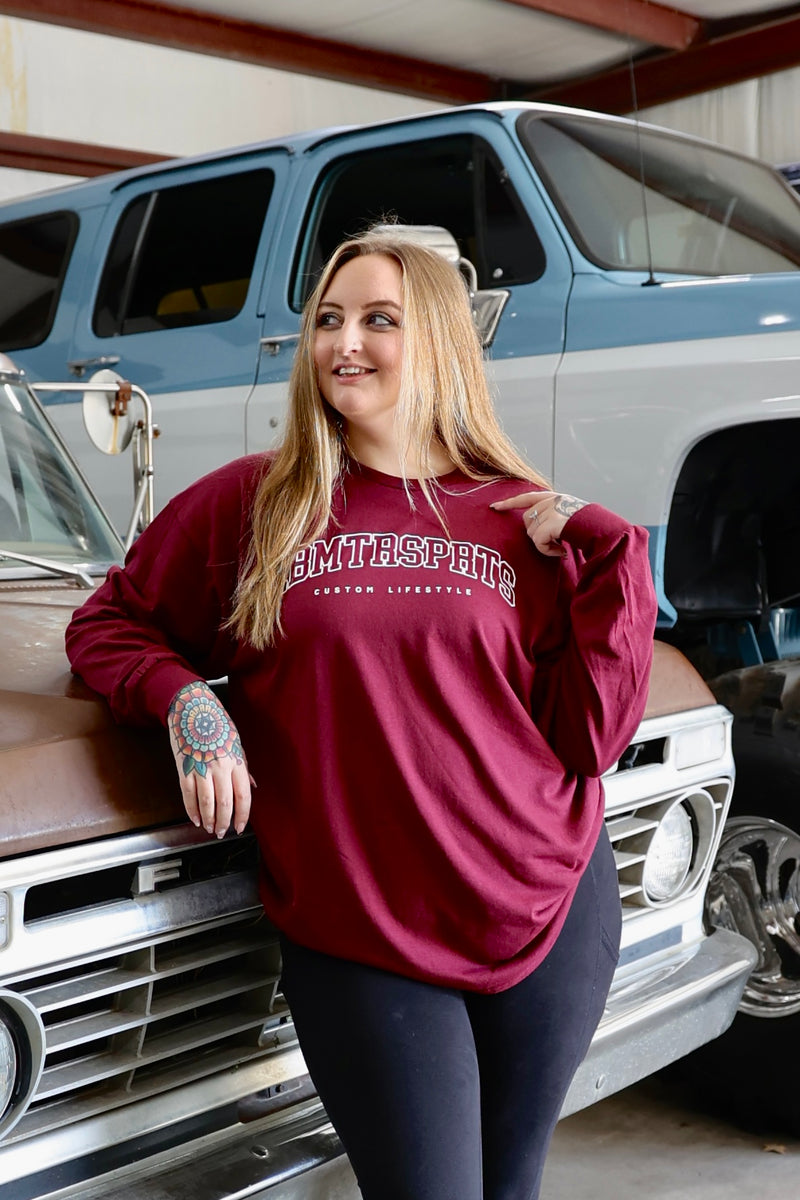 Maroon Varsity Long Sleeve