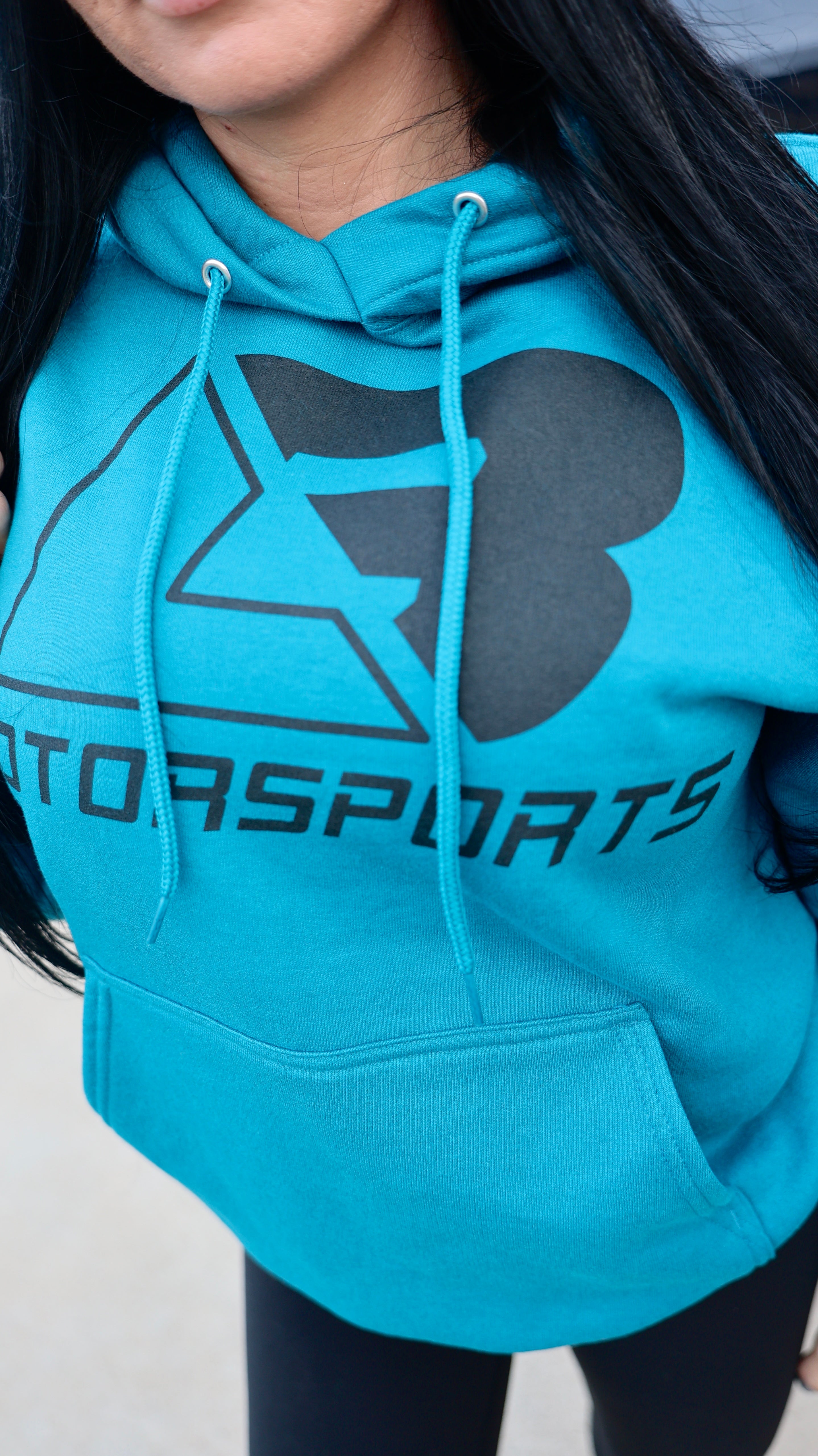 Teal & Black Logo Hoodie