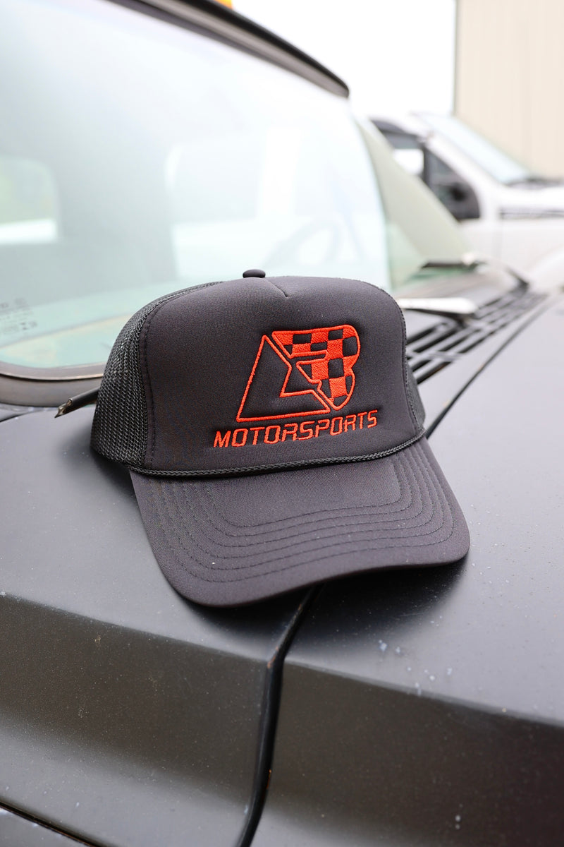 Black & Red Foam Trucker Hat