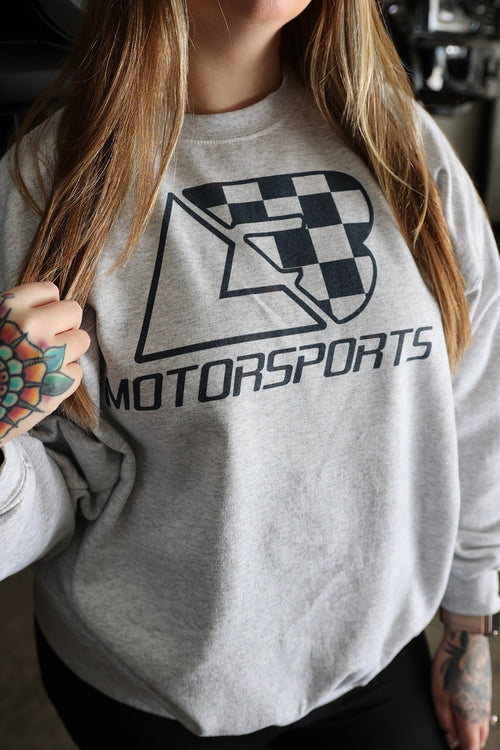 Ash Grey Checker Crewneck