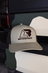 Khaki & Brown LB Hat