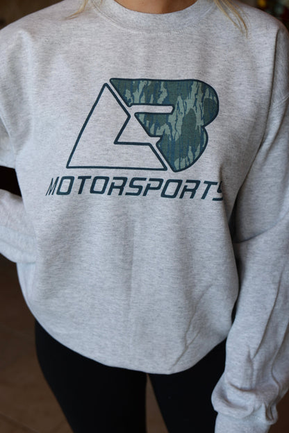 Bottomland Camo Logo LB Crewneck