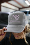 Grey & Lavender FoamTrucker Hat