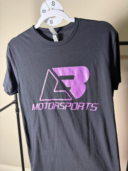 (Size S) Black & Purple LBM Logo Tee