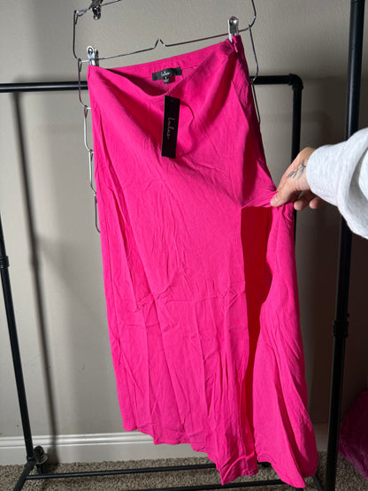 (Size S) Lulus Pink Midi Skirt - Brand New