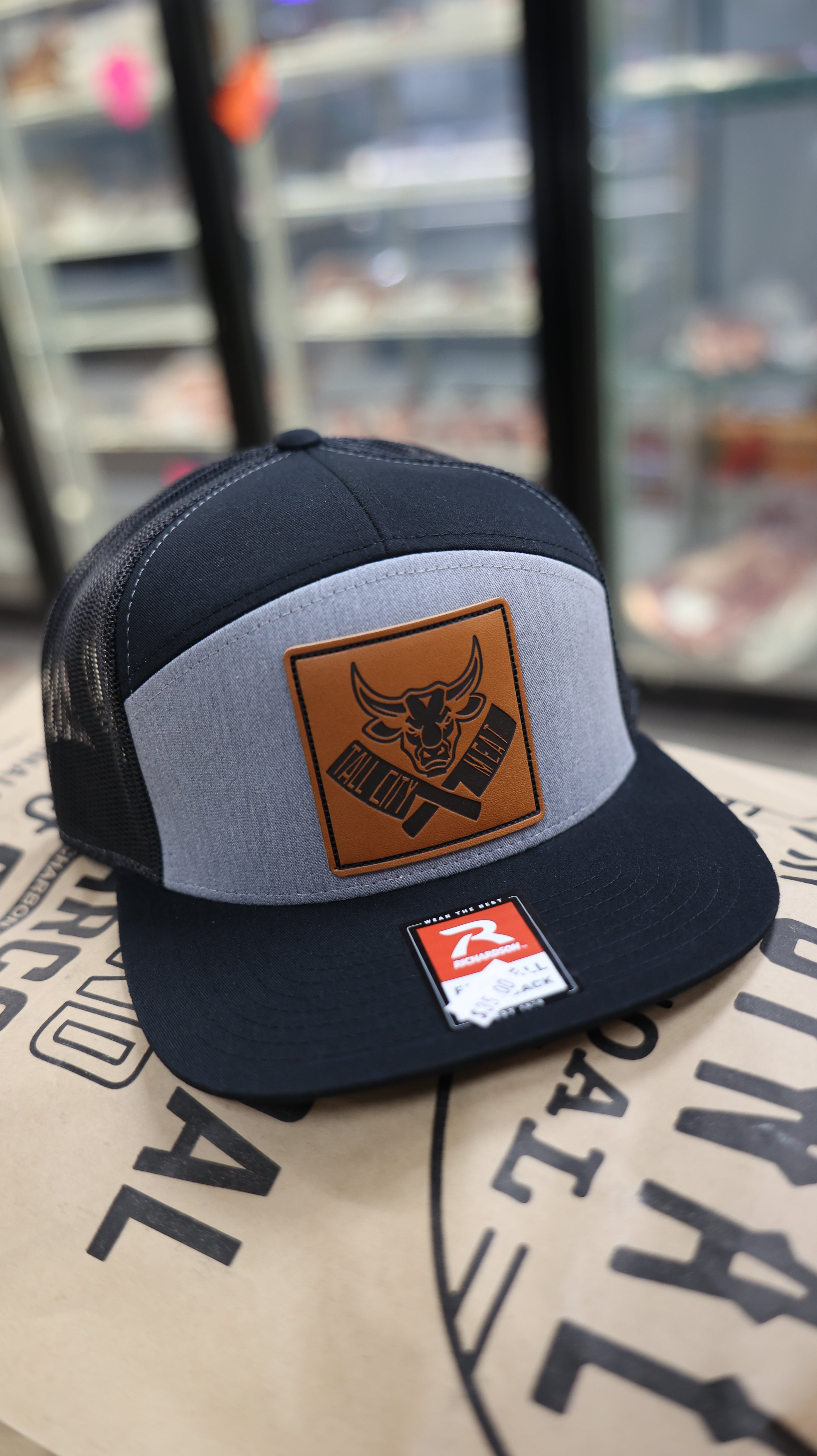 Black & Heather Grey Tall City Flatbill