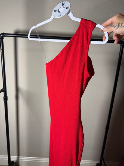 (Size S) Brand New Fashion Nova Red Midi Dress