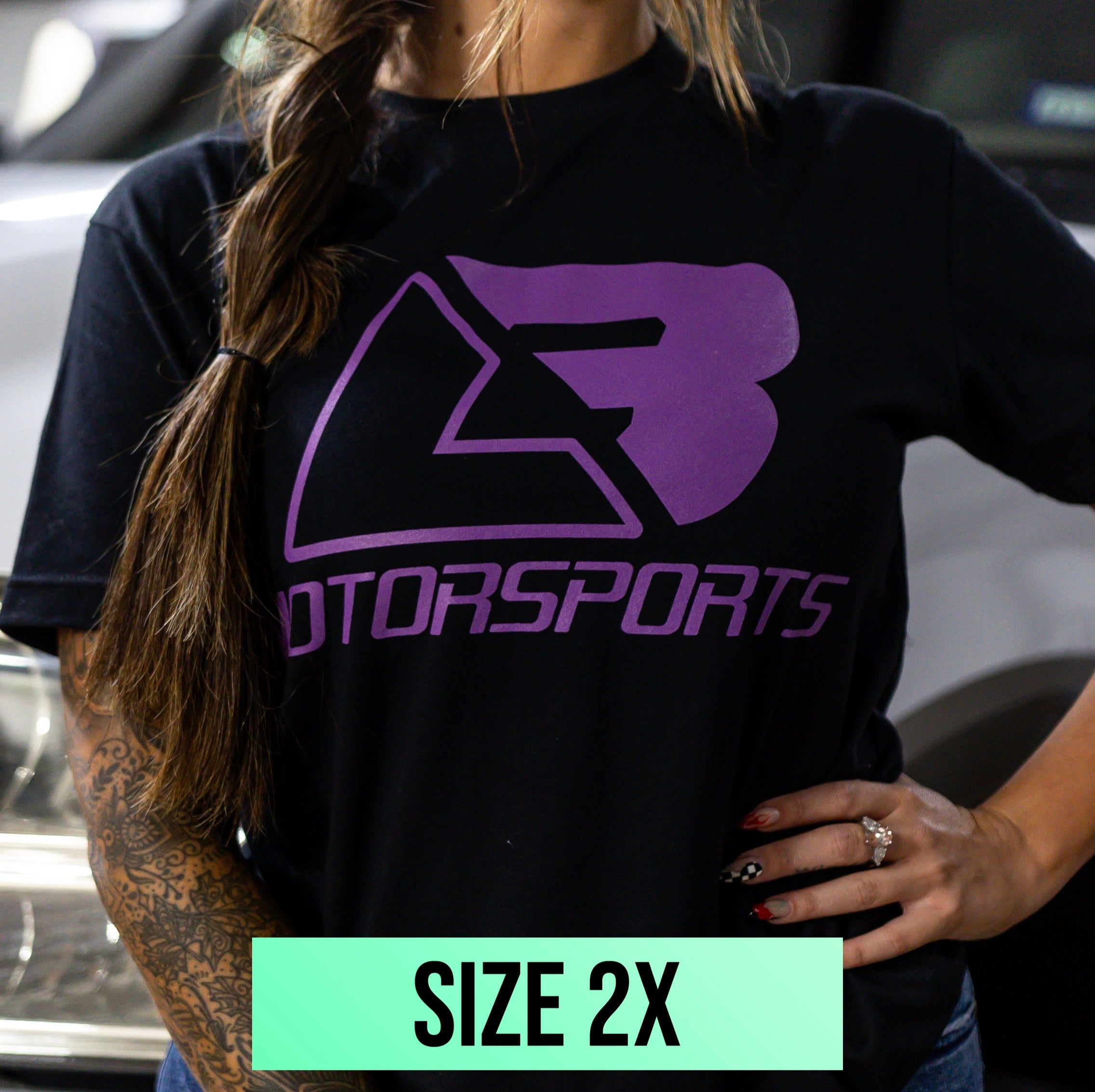 Purple LB Logo Tee (Size 2x)