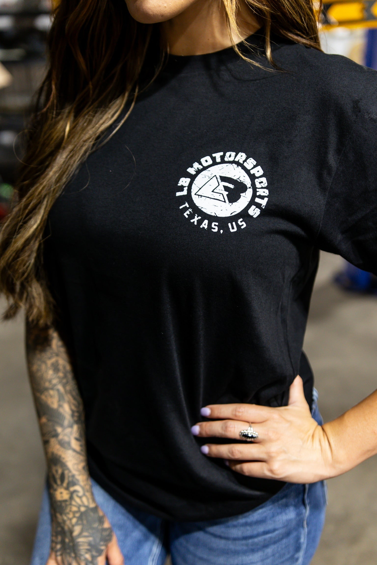 Black Vintage Flag Logo Tee (Size 4x)