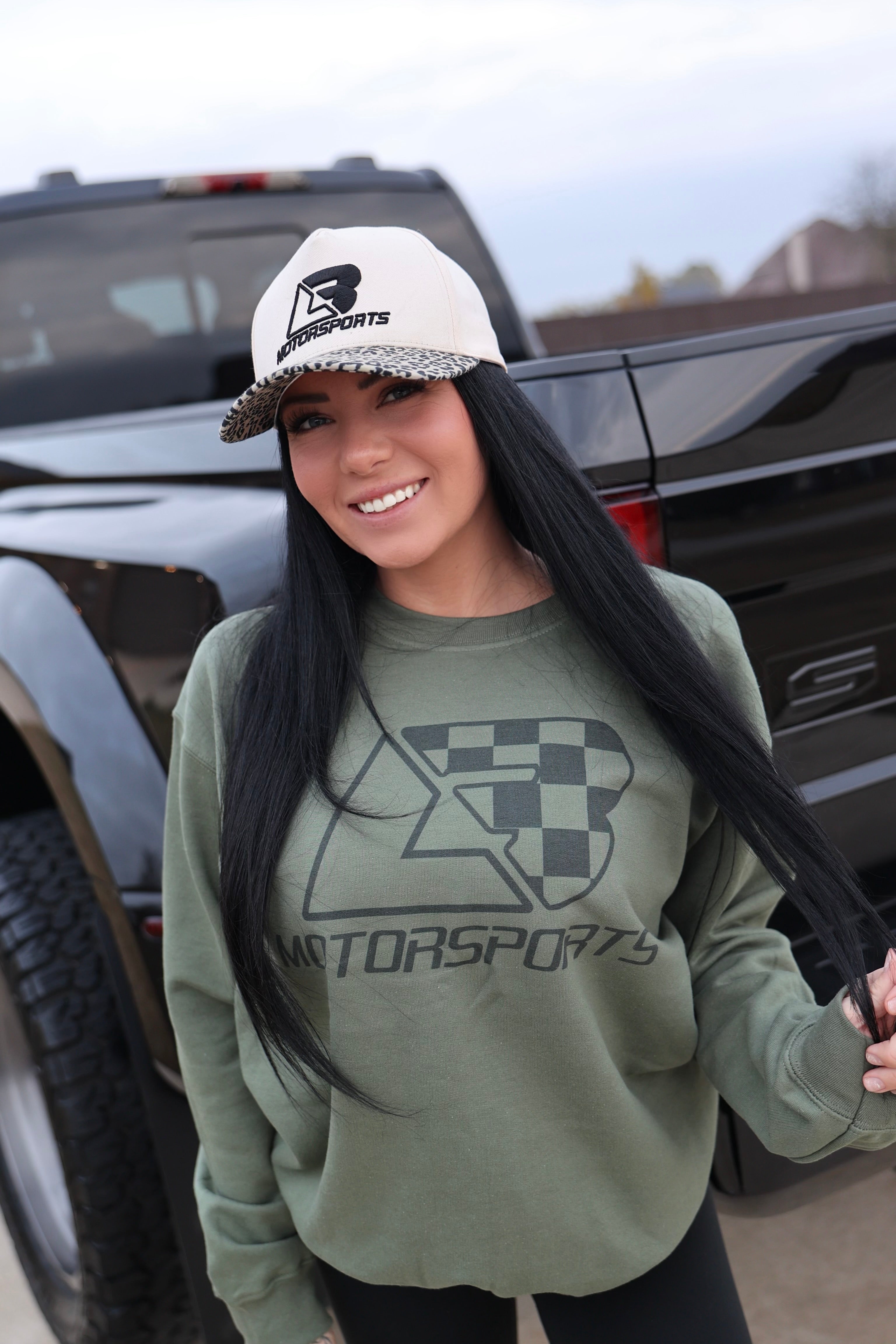 Olive Green Checker Crew