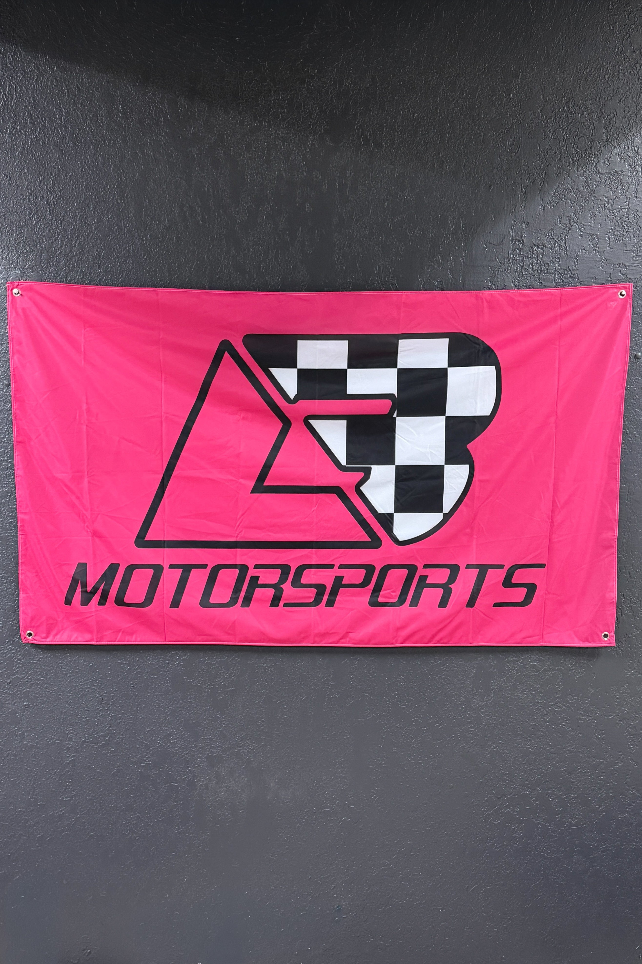 Pink Checker LB Banner (3ft x 5ft)
