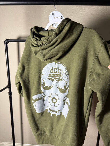 (Size S) Green BCC Logo Hoodie