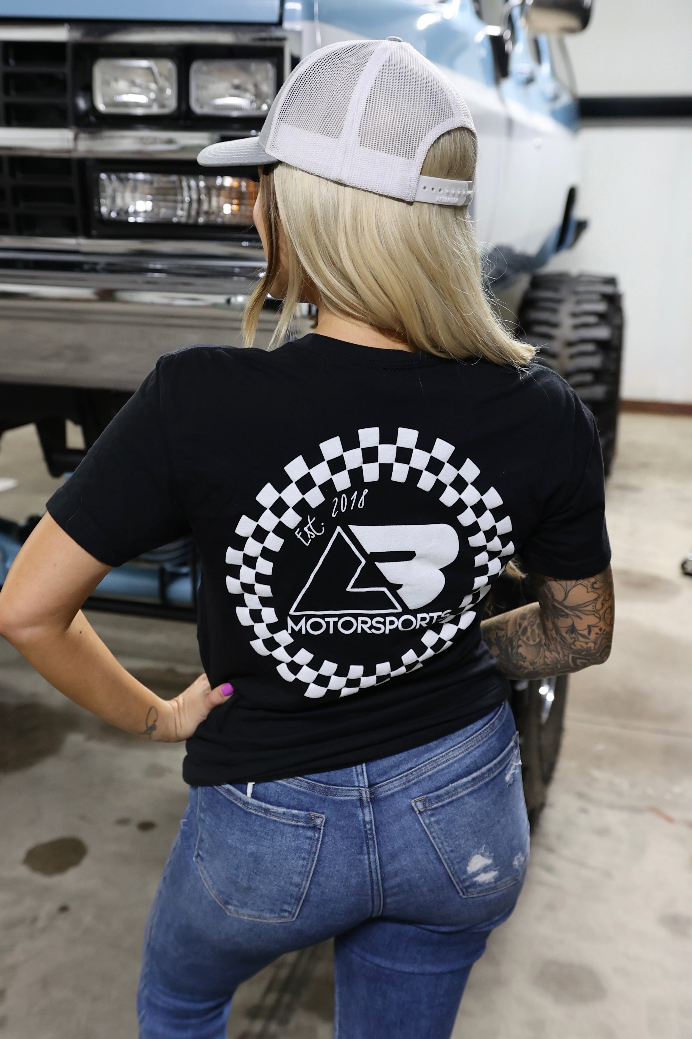 Black & White Checkered Tee