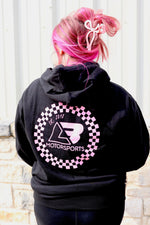 Black & Pink Checkered LB Hoodie