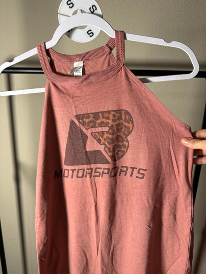 (Size S) Mauve Pink Cheetah Print LBM Tank