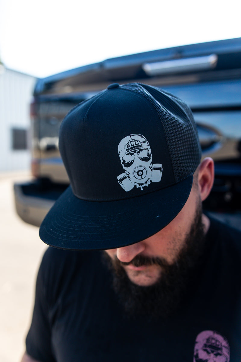 Black & Grey BCC Logo Flatbill