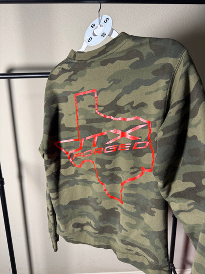 (Size S) JTX Camo Crewneck