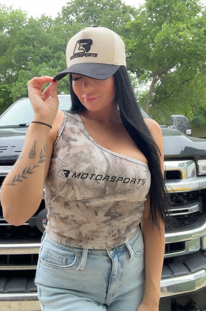 One Shoulder Camo LB Tank