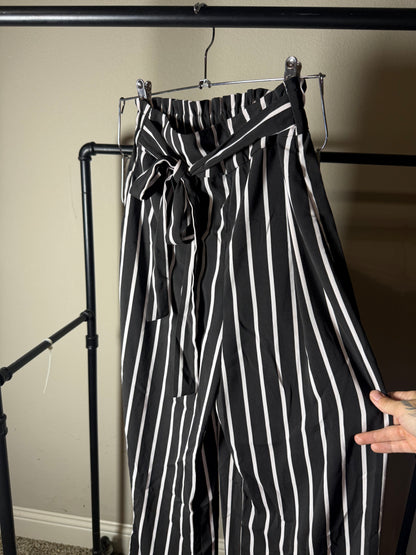 (Size M) Striped Dressy Pants