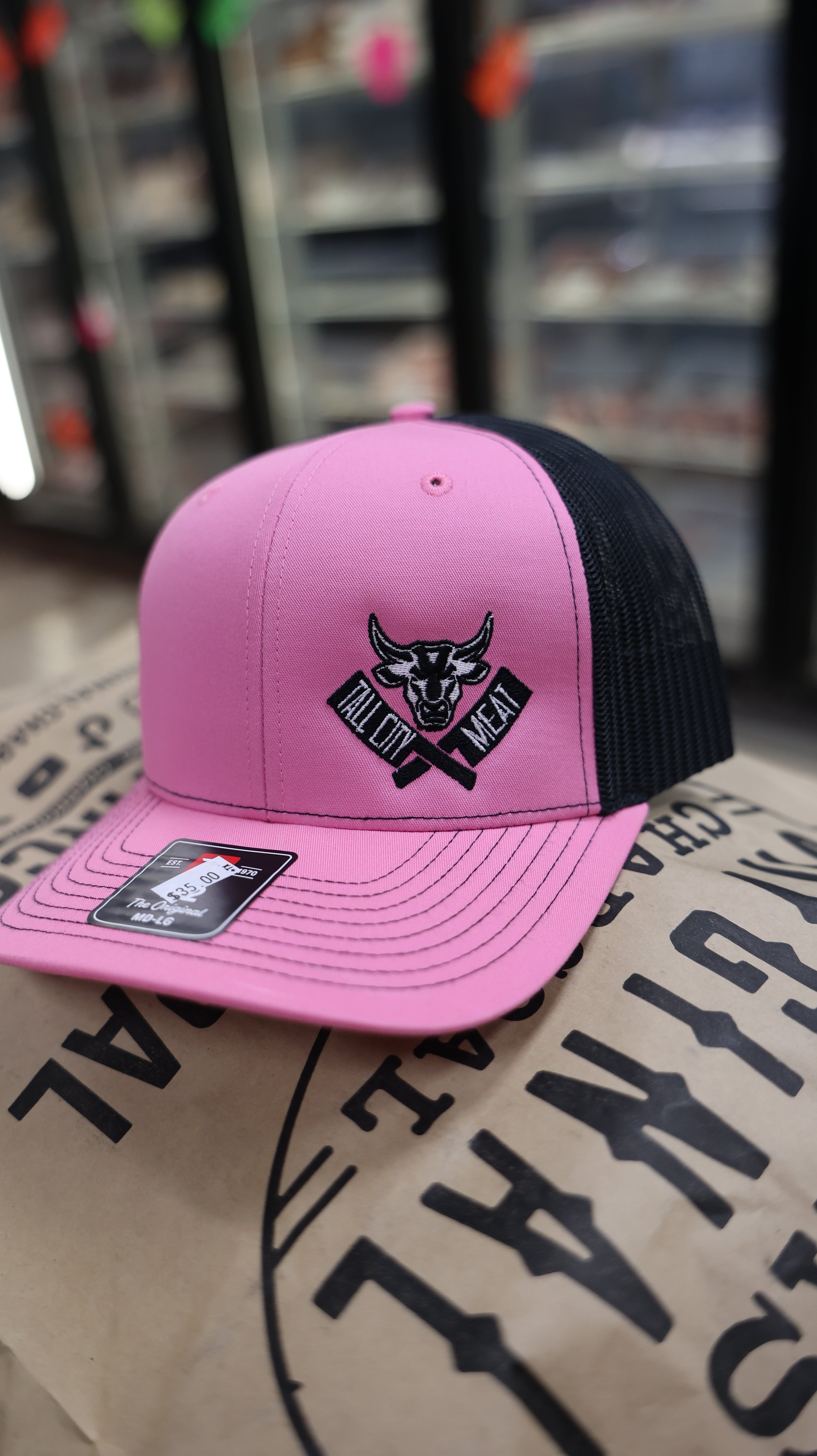 Pink & Black Tall City Richardson Hat