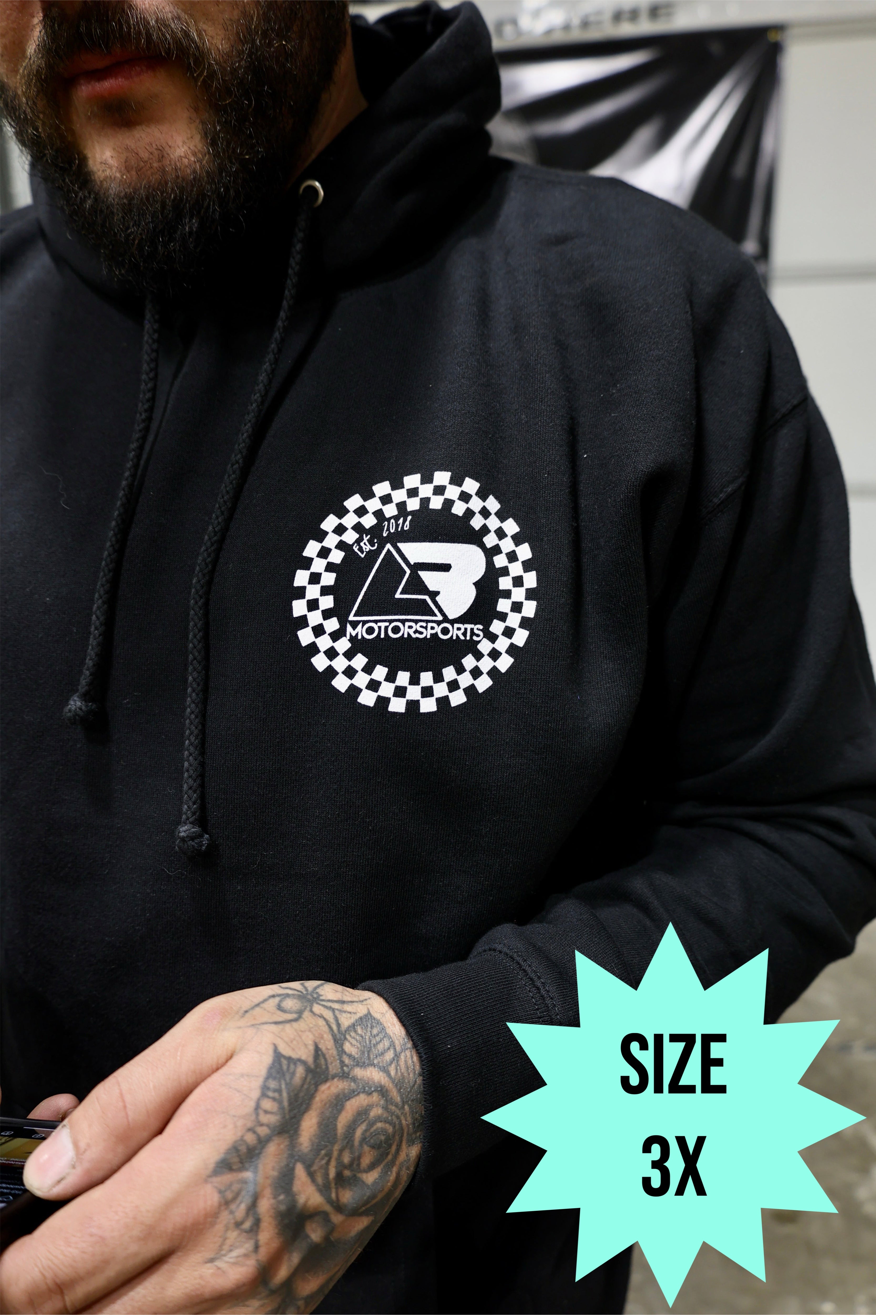 Black OG Circle Flag Premium Hoodie (Size 3x)
