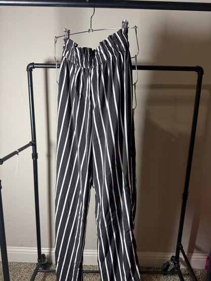 (Size M) Striped Dressy Pants