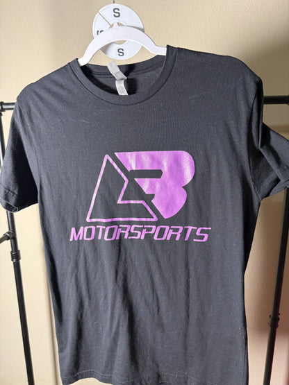 (Size S) Black & Purple LBM Logo Tee