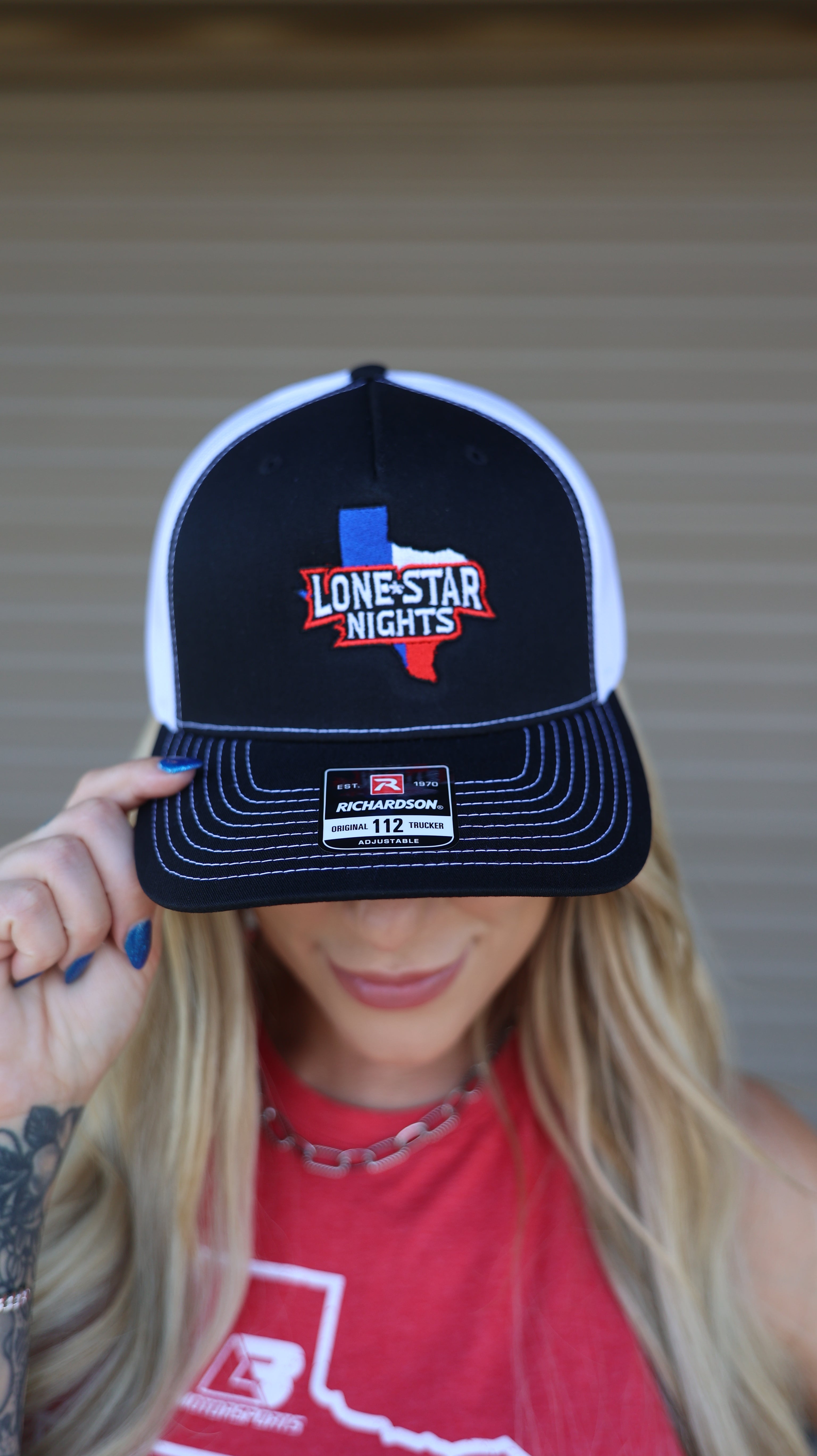 Black RWB Lone Star Nights Richardson Hat