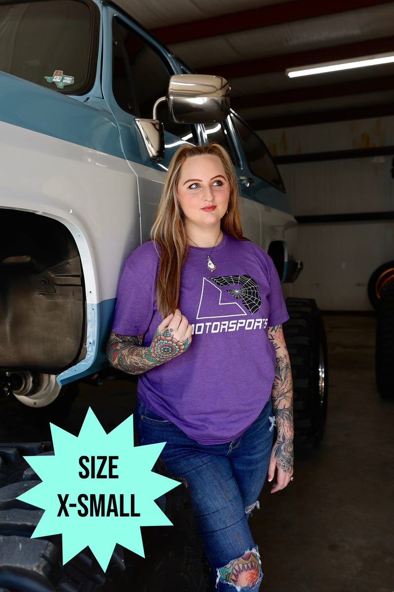Purple Spider Web Tee (Size X-Small)