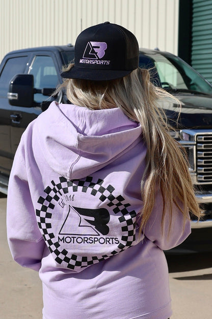 Lavender Circle Flag Premium Hoodie (Size 3x)